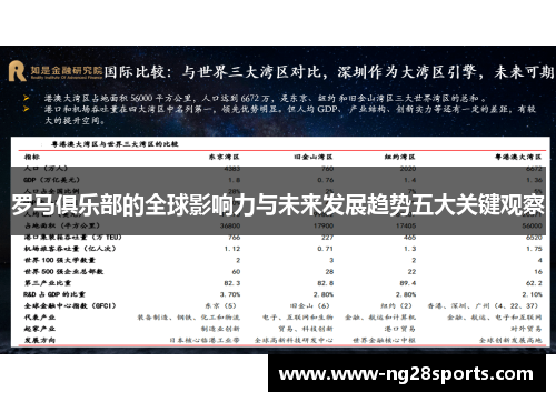 罗马俱乐部的全球影响力与未来发展趋势五大关键观察